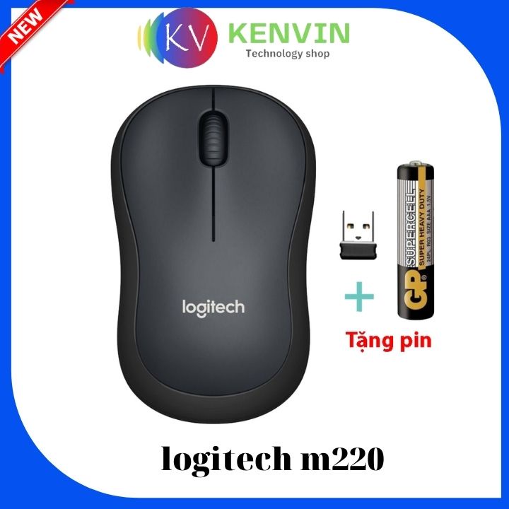 Chuột không dây Logitech M220 - Silent giảm tiếng ồn