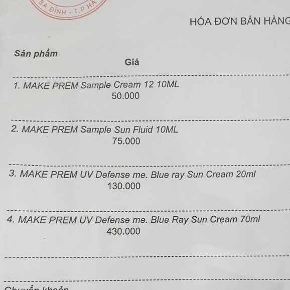 [Mã COS1904 giảm 8% đơn 300K] Kem Chống Nắng Vật Lý Make Prem UV Defense Me. Blue Ray Sun Cream SPF 50+ PA++++ Dạng Kem | BigBuy360 - bigbuy360.vn