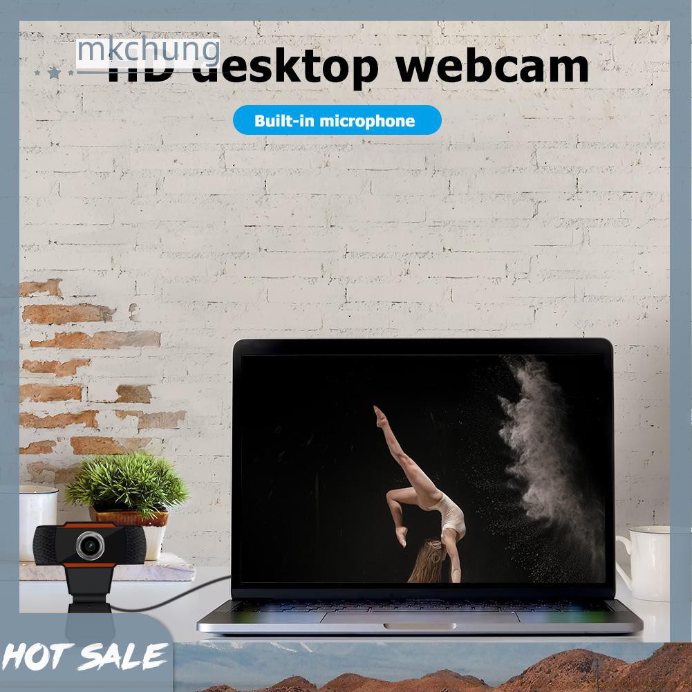 Webcam rời có mic chất lượng HD chức năng tự lấy nét cổng USB dành cho máy tính