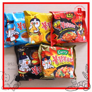Combo 5 gói mì cay samyang 5 loại