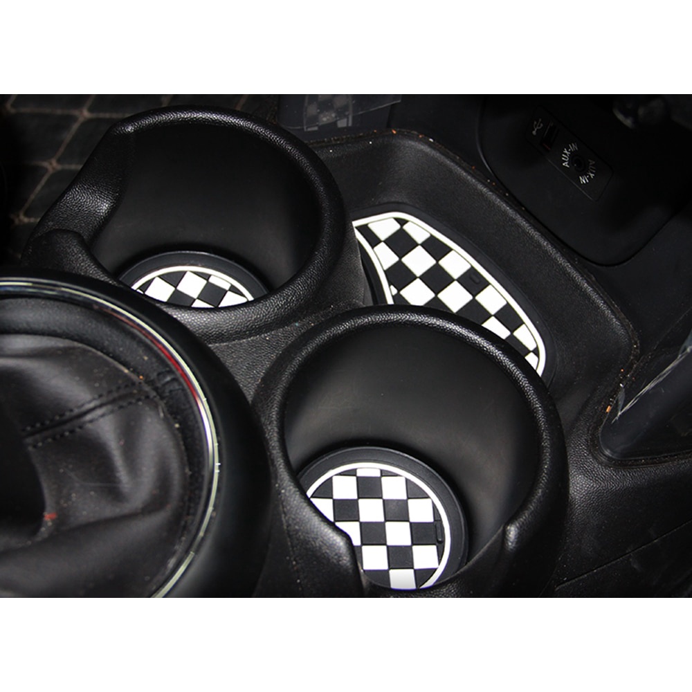 Set 3 Miếng Lót Cốc Cà Phê/ Đồ Dùng Chống Trượt Tiện Dụng Cho Xe Hơi Mini Cooper Clubman F55 F56