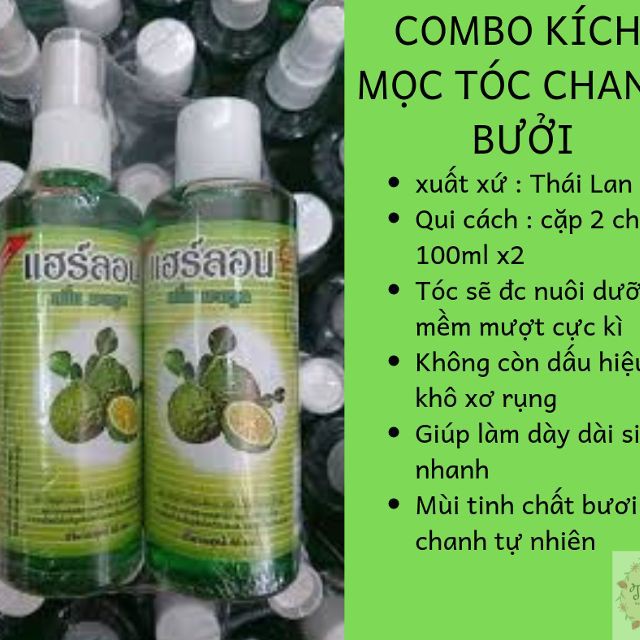 Xịt dưỡng kích thích mọc tóc - Thái Lan chiết xuất 100% từ thảo dược dài nhanh,( cam kết tóc mọc khỏe trong 3 tháng)