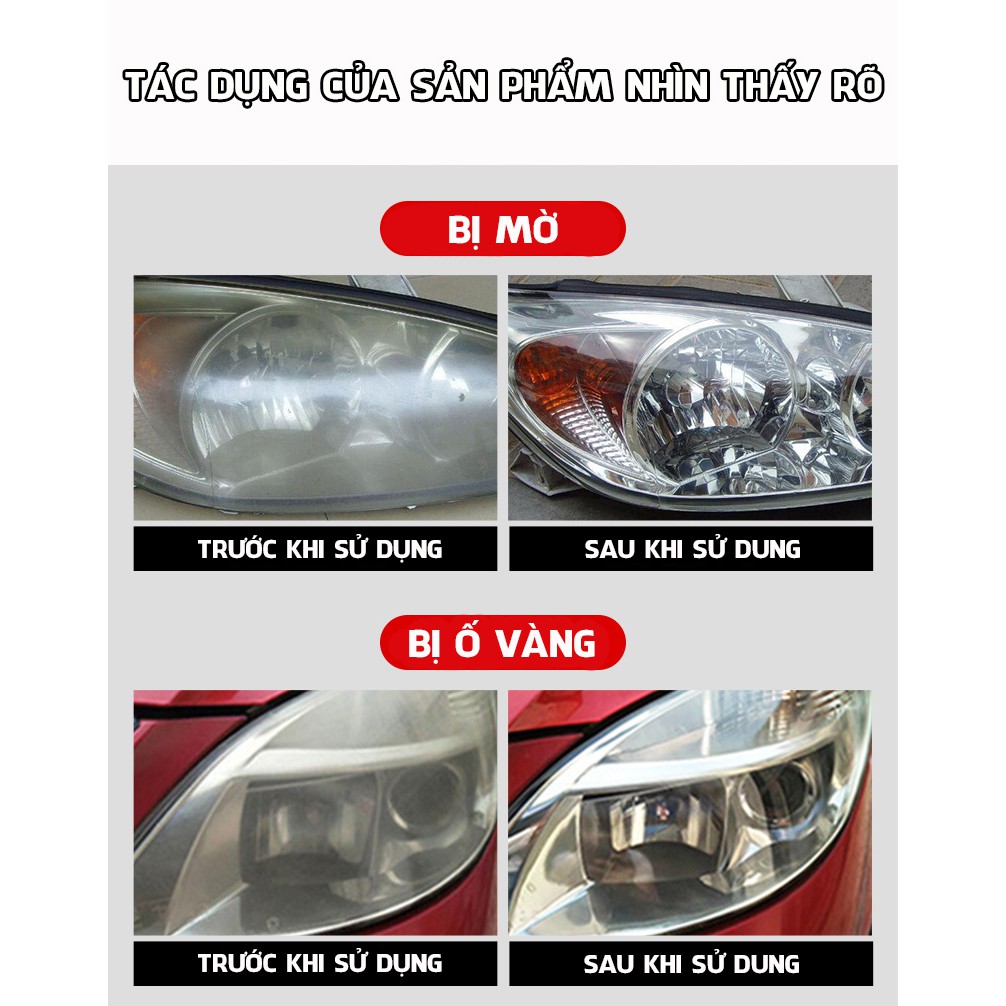 Chai xịt đánh bóng đèn pha ô tô, xe máy Headlight Renovation Haoshun D-062 dung tích 450ml