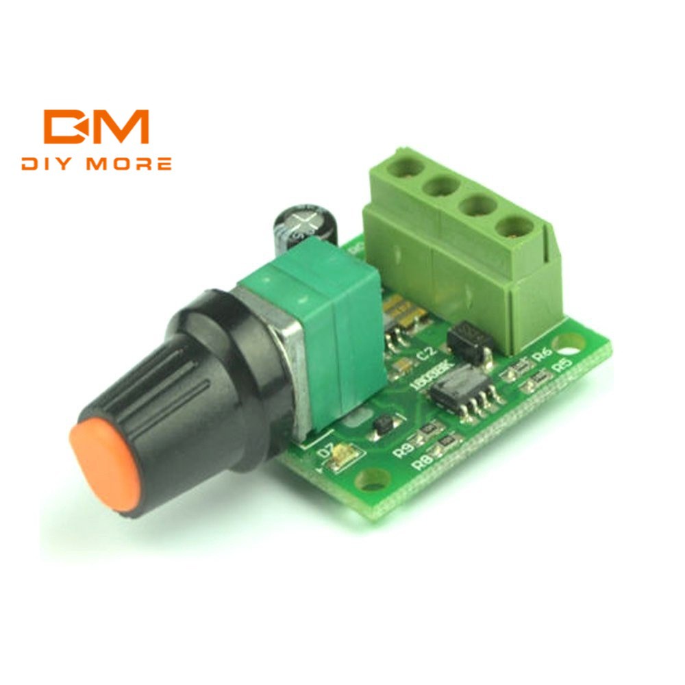 Bộ điều khiển tốc độ động cơ DIYMORE 2A PWM 1803BK + cầu chì tự phục hồi DC 1.8V 3V 5V 6V