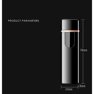 Bật lửa cảm ứng 1 chạm Touch Screen LED