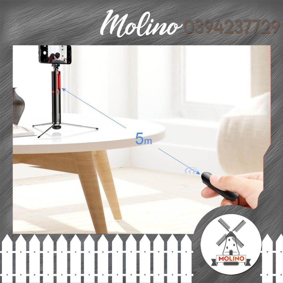 Gậy Chụp hình Tự Sướng/ Live Stream Tích Hợp Tripod Rút Gọn - Baseus Fully Folding Selfie Stick