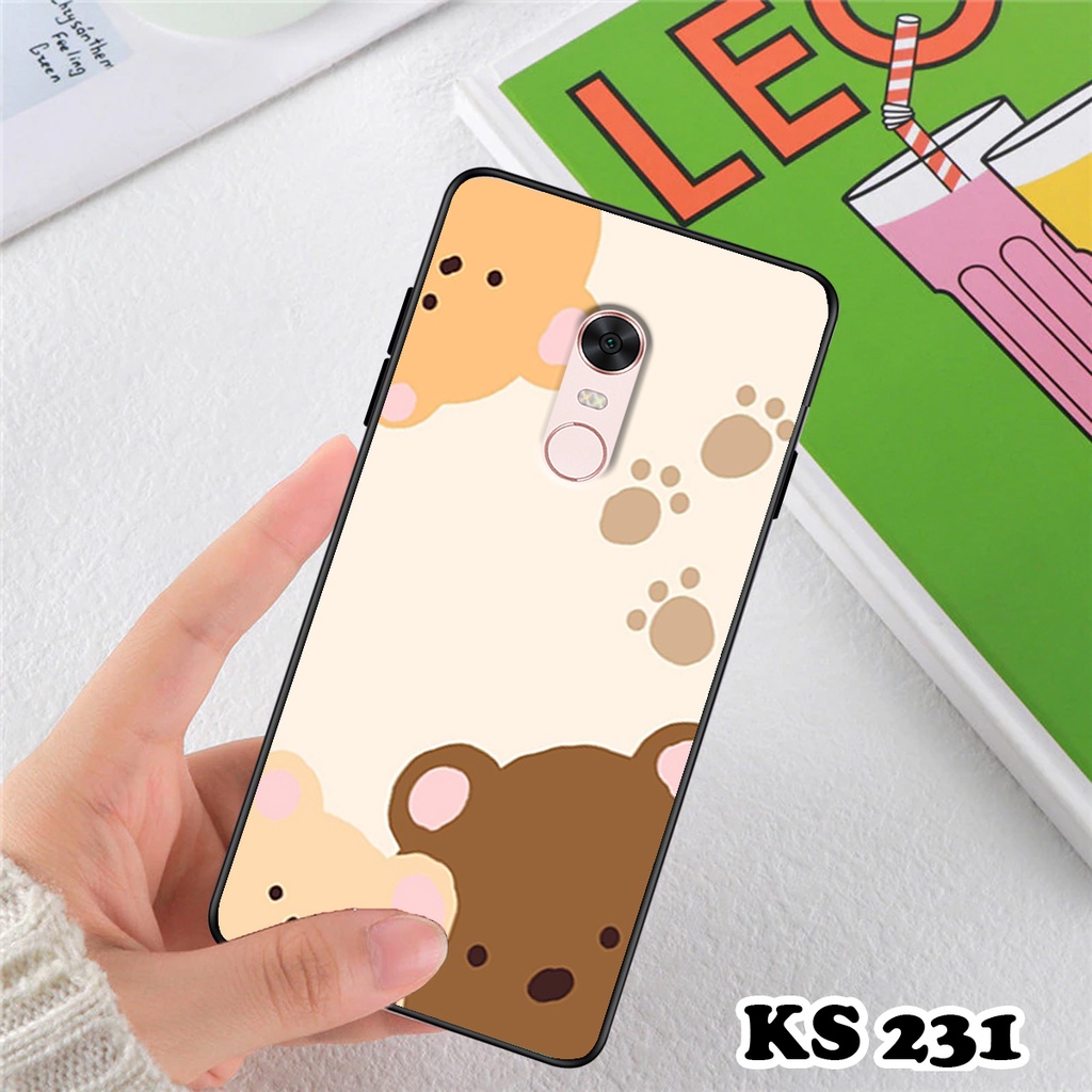Ốp lưng Xiaomi Redmi 5 - Redmi 5A - Redmi 5X - Redmi 5 Plus - Ốp in hình gấu bear ngộ nghĩnh