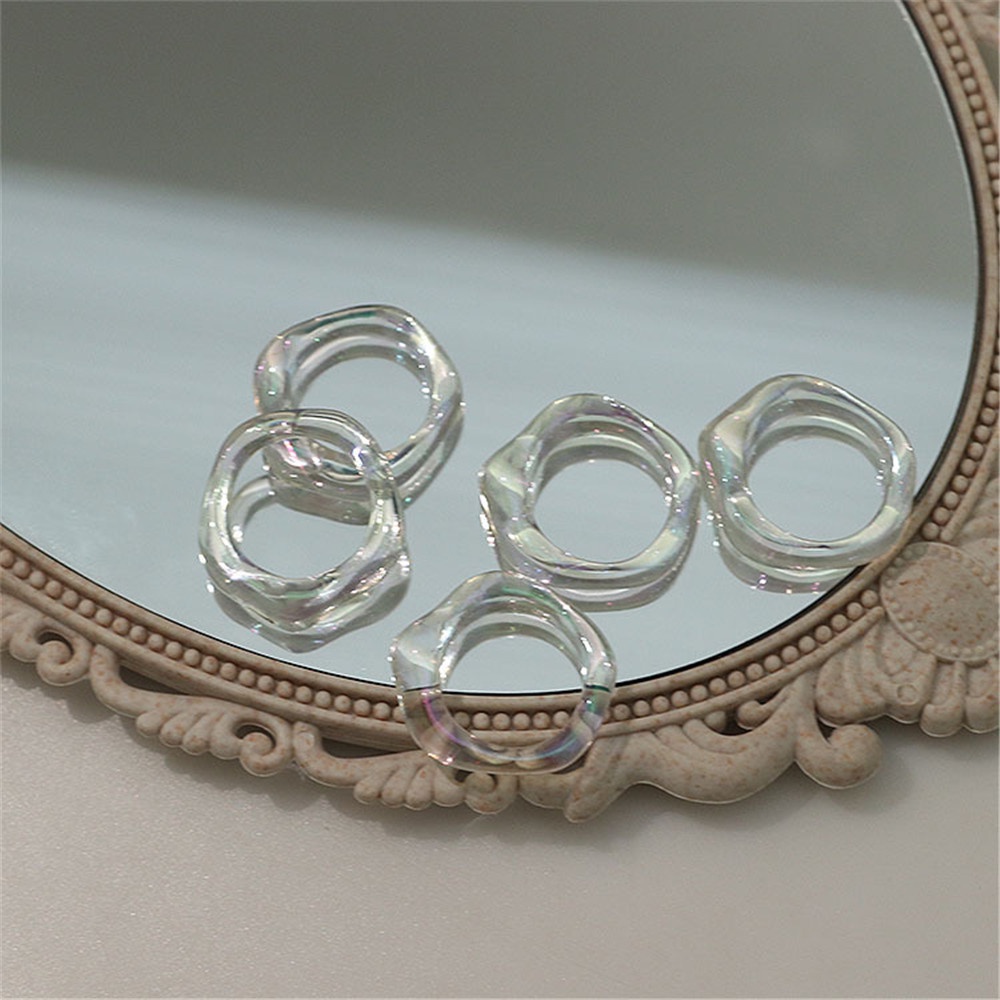 Nhẫn đeo tay bằng nhựa resin phong cách retro thời trang cho nữ