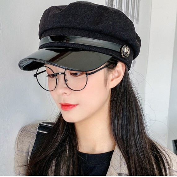 Mũ nồi nữ có vành phong cách Hàn, mũ nón bê rê nữ cao cấp