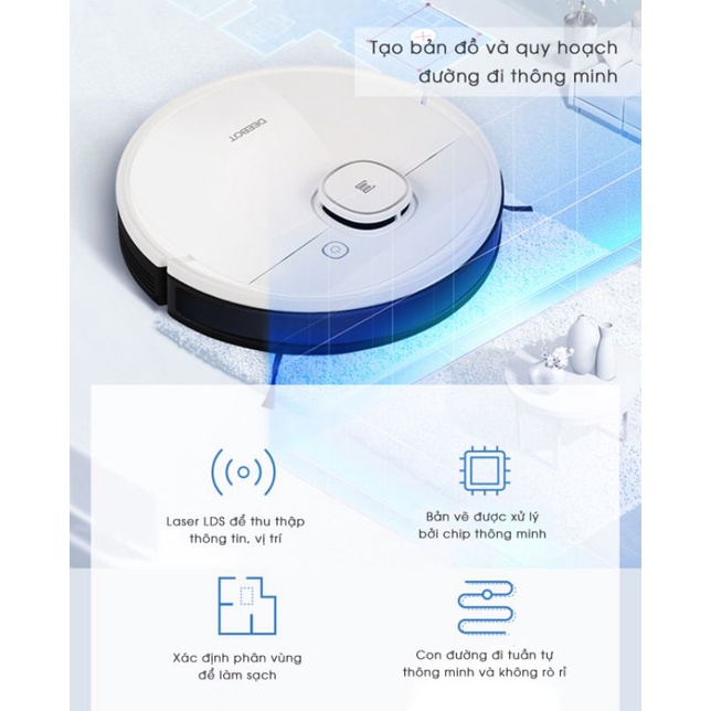 Robot hút bụi lau nhà Ecovacs deebot De53, T5 Neo/T5 Plus