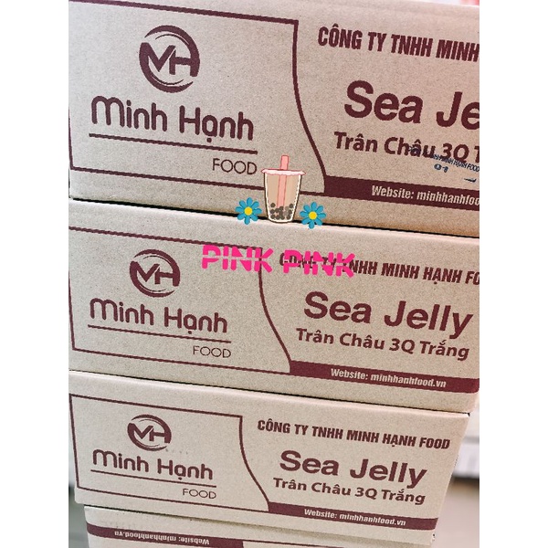 Trân Châu Trăng 3Q Sea Jelly Minh Hạnh 2kg Nguyên Liệu Pha Chế Trà Sữa
