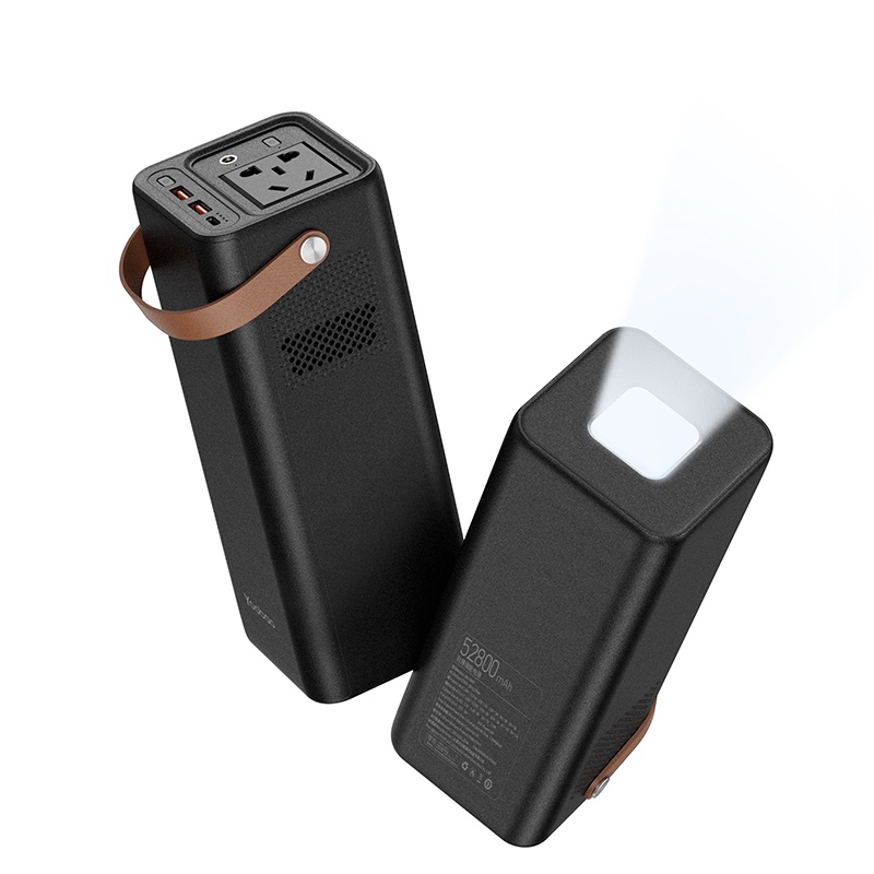 Trạm sạc dự phòng 200W YOOBAO 52800mAh tích hợp đèn pin siêu sáng phù hợp sử dụng dã ngoại, cắm trại,...