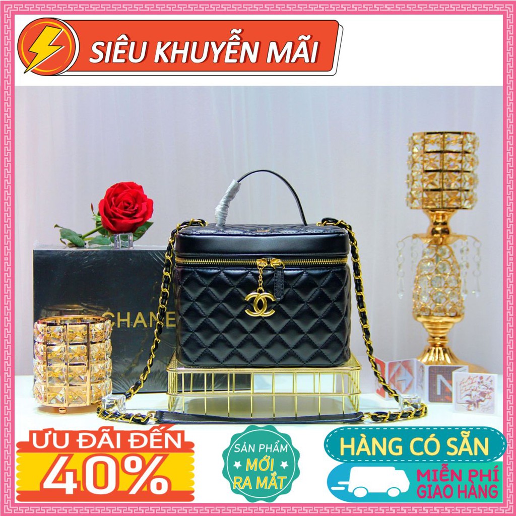 Túi Xách Nữ Các Hãng Ngọc Trinh Cốp Ô Trám Đeo Chéo (Có Hộp)