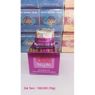 Kem Trắng Da Làm Giảm Kích Ứng Và Đỏ Da 15g GOLD HOÀNG GIA