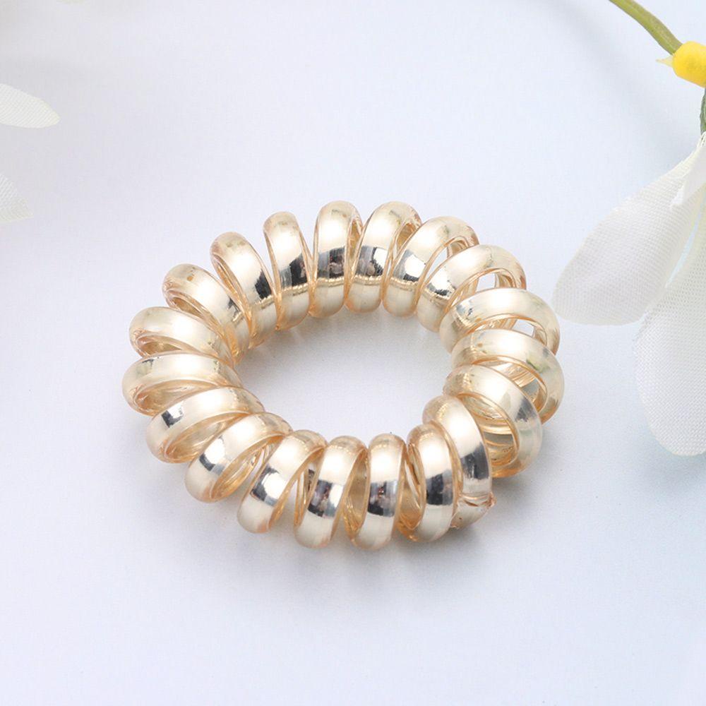 Bộ 2 Dây Cột Tóc Cao Su Màu Trơn Thời Trang Giá Đỡ