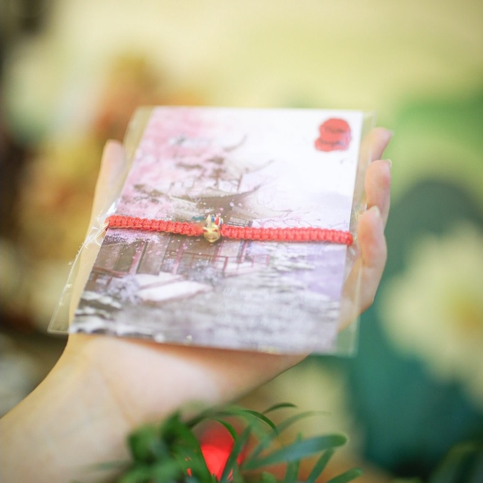 Vòng Tết Chỉ Đỏ mix Cụ Hồ Ly cầu tình duyên.