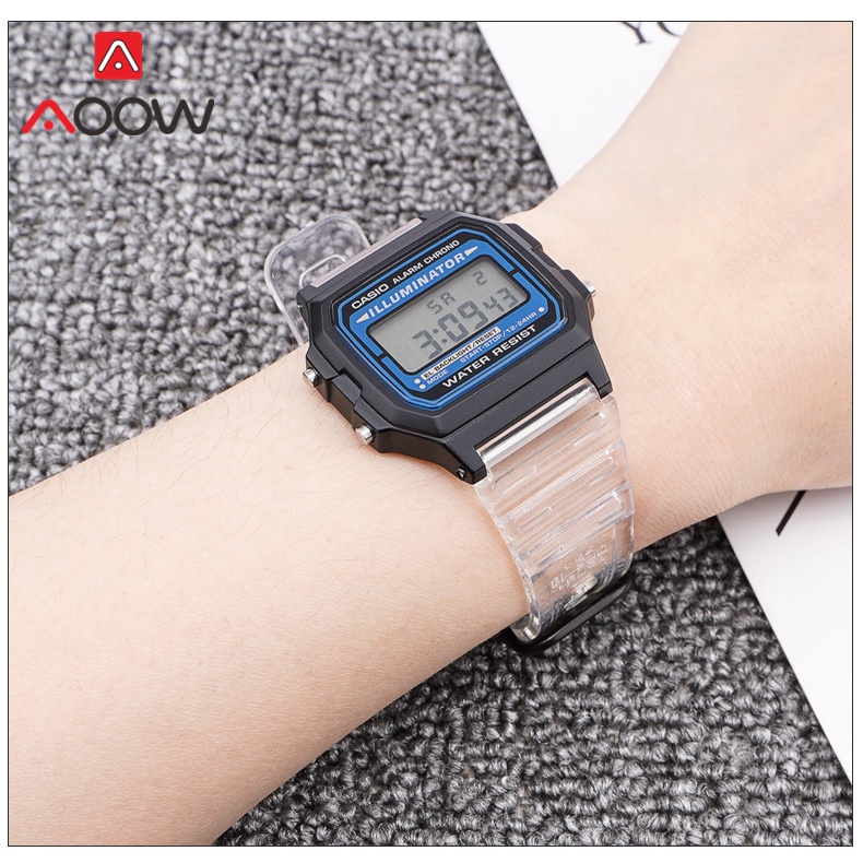 Dây Đeo Thay Thế Cao Su Chống Thấm Nước Thay Thế Cho Đồng Hồ Casio F91W F-84 F-105 108 A158 A168 AE1200 AE1300