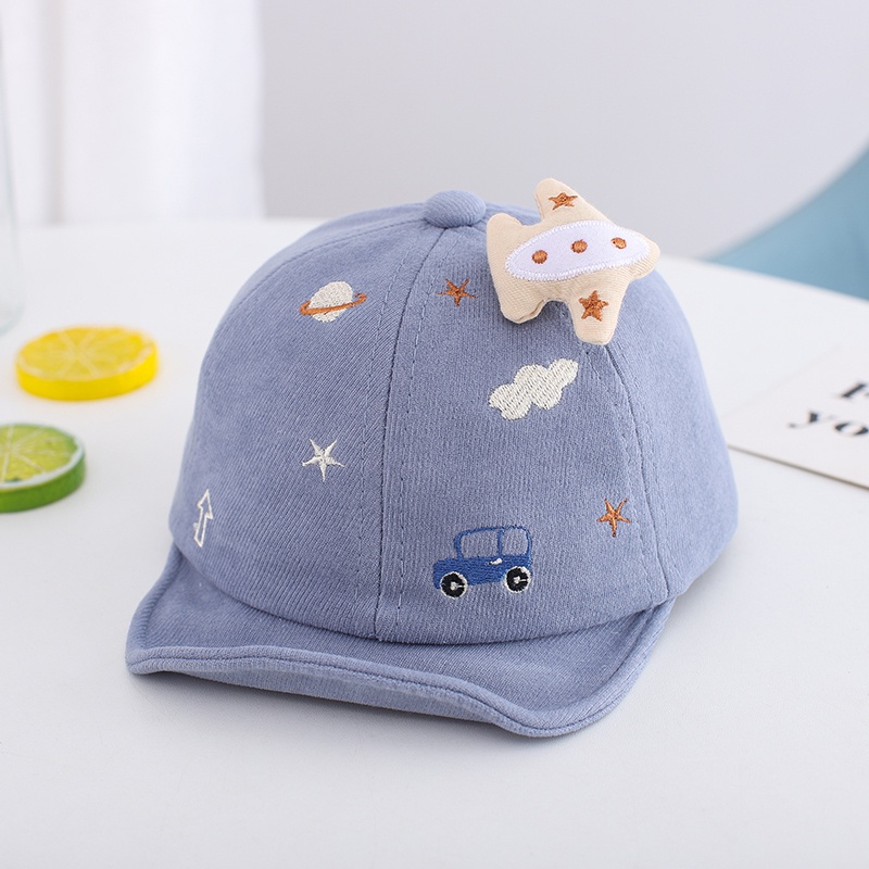 Nón Lưỡi Trai Cho Bé Họa Tiết Oto Máy Bay Dễ Thương Cho Bé Trai Bé Gái 3 - 12 Tháng