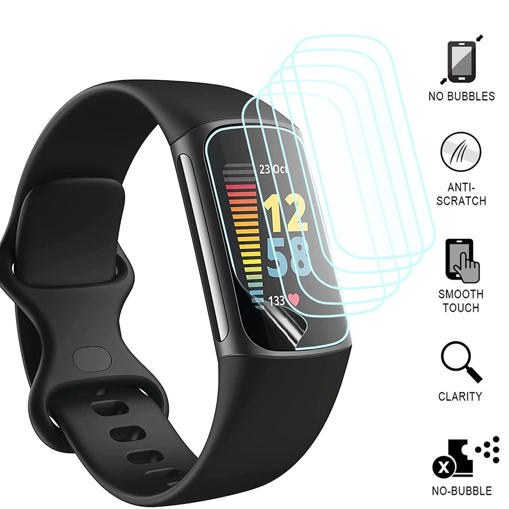 Miếng dán bảo vệ màn hình chống bám vân tay cho Fitbit Charge 5 HD