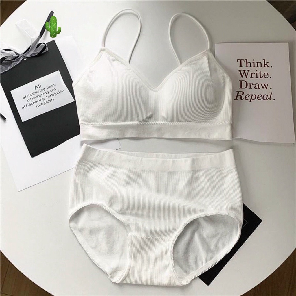 set bộ áo lót bra kèm quần lót năng động pc