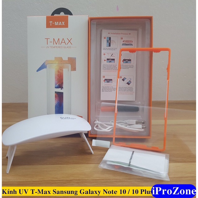 Cường Lực UV full keo Samsung Note 10 , Note 10 Plus Chính Hãng T-Max