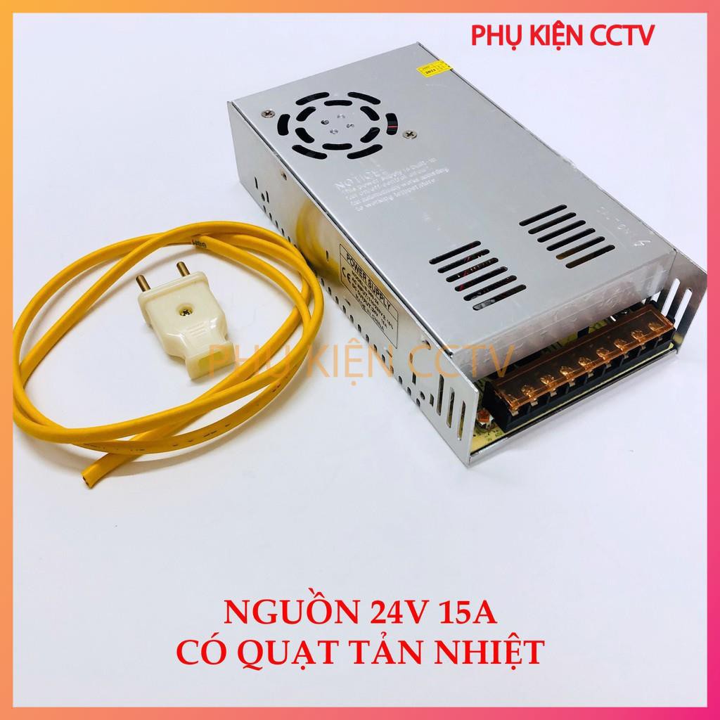 Nguồn tổ ong - Nguồn 24v 20a-15a-10a-5a-3a dùng cho led, động cơ, thiết bị điện 24v, tặng kèm dây nguồn