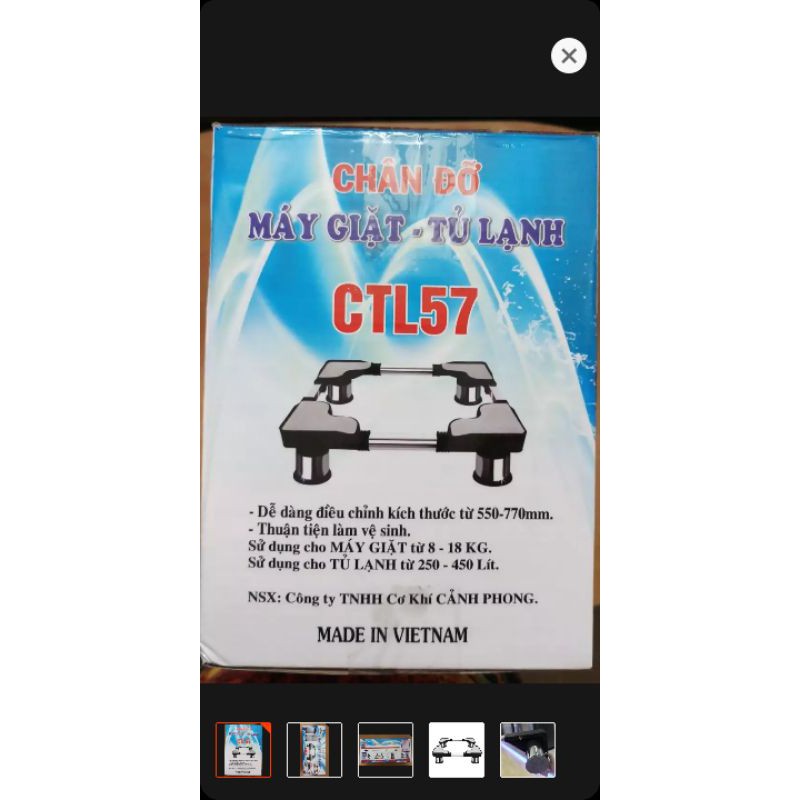 chân đỡ tủ lạnh, máy giặt cỡ lớn CTL57