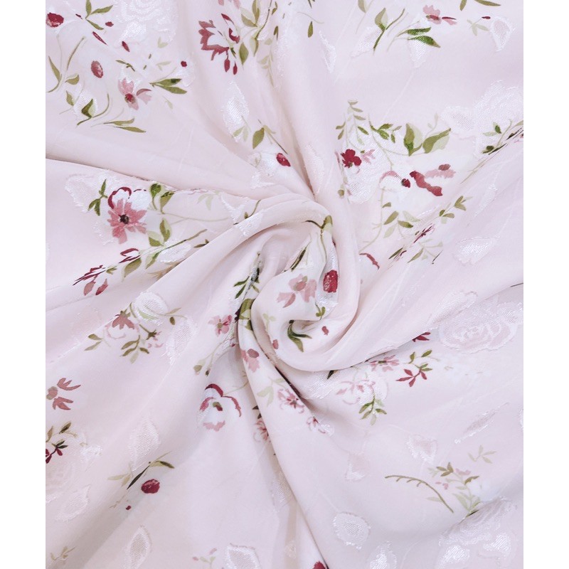 VNU255 - VÁY 2S VOAN 2 LỚP HOA HỒNG PASTEL | BigBuy360 - bigbuy360.vn