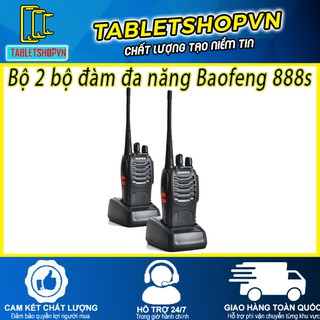 Bộ 2 bộ đàm cầm tay đa năng Baofeng 888 - bảo hành 03 tháng