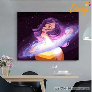 Tranh tô màu số hóa DAISY Nàng Thơ CN4410