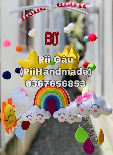 (SẴN) 🌈⭐️☁ TREO NÔI CẦU VÒNG CHO BÉ YÊU HANDMADE 🌈🌧⭐️ (ẢNH THẬT NHEN 😉)