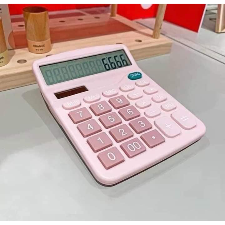 Máy Tính Để Bàn 12 Chữ Số Sử Dụng Năng Lượng Mặt Trời Nút Bấm Lớn (SP002307)