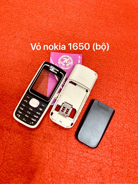 Vỏ nokia 1650 - kèm khung sườn, mặt trước, mặt sau, bàn phím