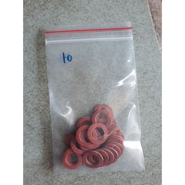 Long đền ,vòng đệm ốc xả nhớt xe máy. SATRIA, RAIDER .bịch 20 cái