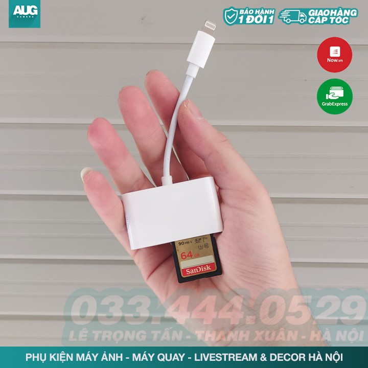 Đầu đọc thẻ nhớ SD, Micro, USB dành cho điện thoại Android &amp; IOS, Macbook - AUG Camera &amp; Decor Hà Nội