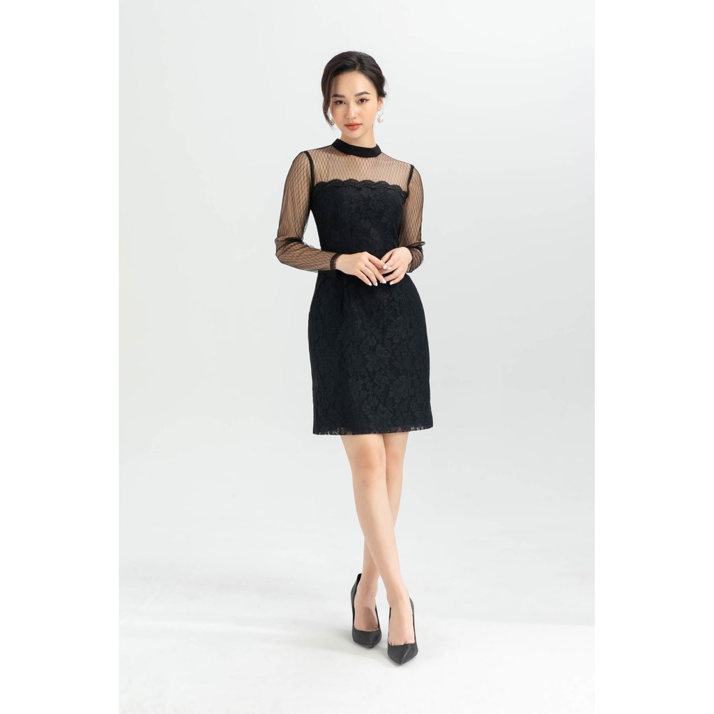 Đầm 2 lớp lưới phối ren IVY moda MS 48M5012 | BigBuy360 - bigbuy360.vn