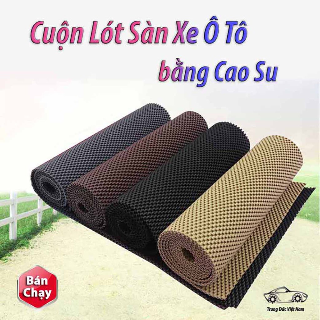 Tấm Thảm Lót Sàn Ô Tô Bằng Cao Su 150x120cm - Dùng Lót Sàn Xe, Lót Cốp Ô Tô, Lót Khoang Hành Lý, Cao Su Tự Nhiên