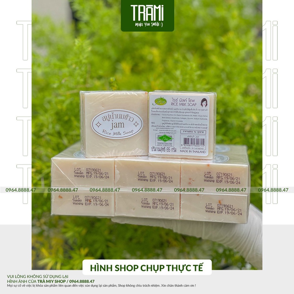 [CHÍNH HÃNG] Xà Phòng Kích Trắng Cám Gạo Thái Lan Rice Milk Soap.