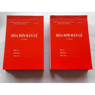 Hóa đơn bán lẻ 2 liên