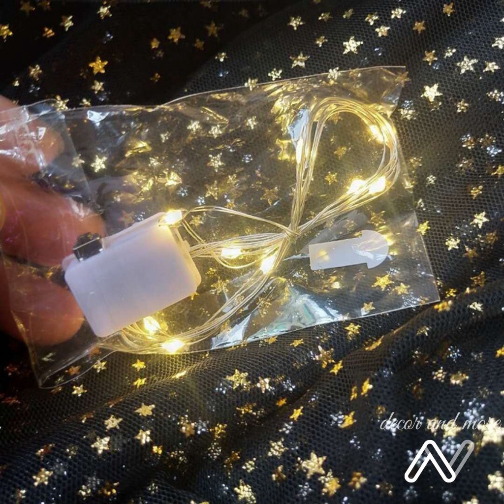 Dây đèn LED đom đóm AN DECOR fairylight, trang trí dài 1-2m