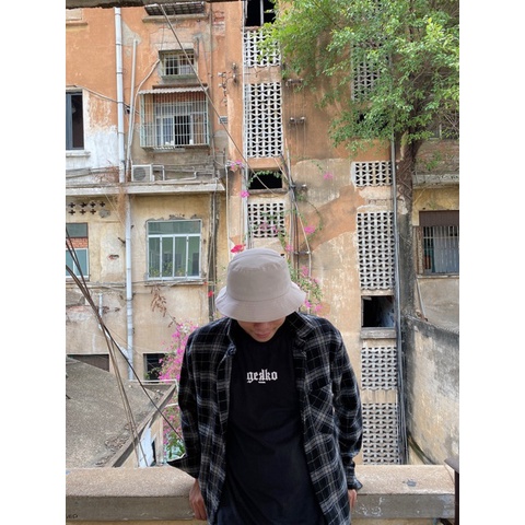 Mũ bucket trơn form unisex nam nữ vành tròn GD vải đẹp - ẢNH THẬT - Nón bucket trơn M01