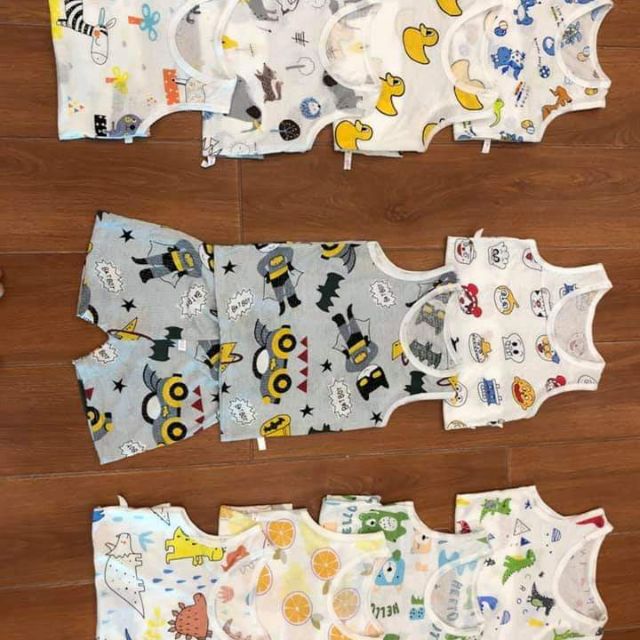 Bộ cotton thông hơi đẹp