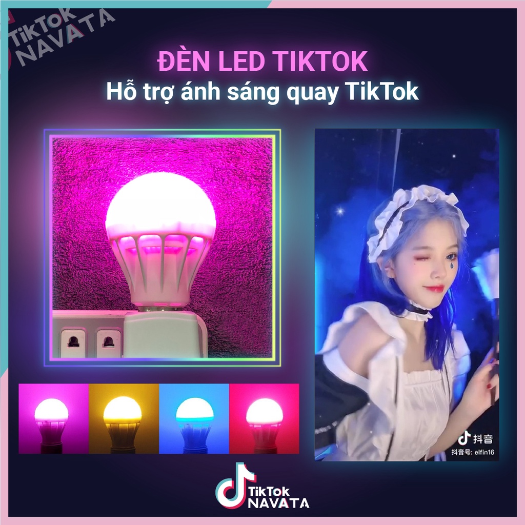 loại đèn tím hồng 3w 7w 9w - Chuyên quay TikTok loại tốt nhất bảo hành 24 tháng