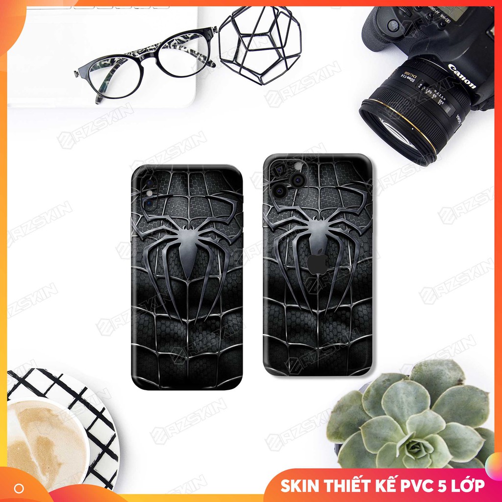 Dán Skin Spiderman Black Dành Cho IPhone  | Skin IPhone 5 Lớp Chất Liệu Cao Cấp Chống Xước, Chống Thấm, Chống Bay Màu