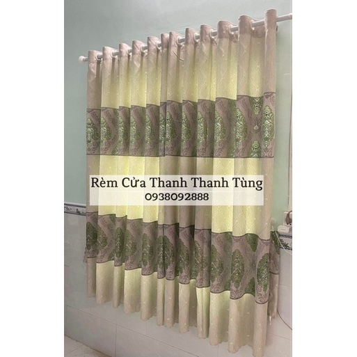 [Giảm 15k đơn 0đ] Rèm cửa sổ rộng 1m x cao 1.3m gấm mịn chống nắng, cản sáng chất lượng cao - May Theo Yêu Cầu