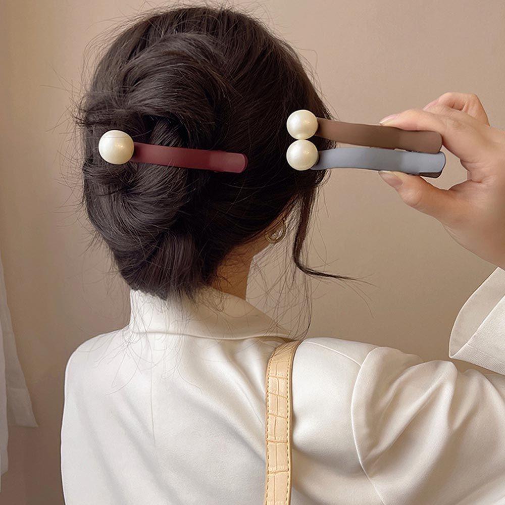 NICKOLAS Kẹp Tóc Mỏ Vịt Phong Cách Vintage Thanh Lịch Cho Nữ
