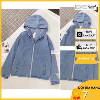 Áo Khoác Jean Phối TK SALTLIMIT | Chống Nắng Tốt | Basic | Freesize | Năng Động | Phong Cách Hàn Quốc |Ginny.vn