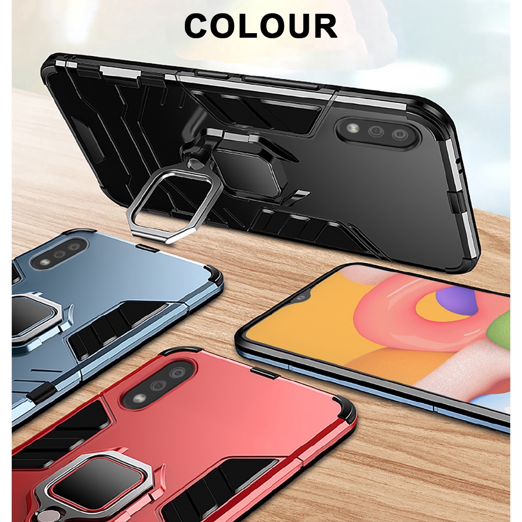 Ốp điện thoại có vòng nhẫn giá đỡ nam châm 2 trong 1 cho Samsung Galaxy A41 A01 A81 A91 A70E M30S Note 10 Lite