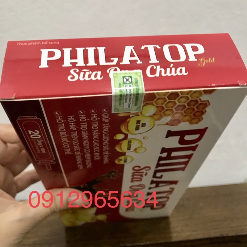 Philatop Sữa ong chúa bồi dưỡng phục hồi sức khoẻ tăng đề kháng giúp ăn ngon ngủ tốt 20 ống chính hãng