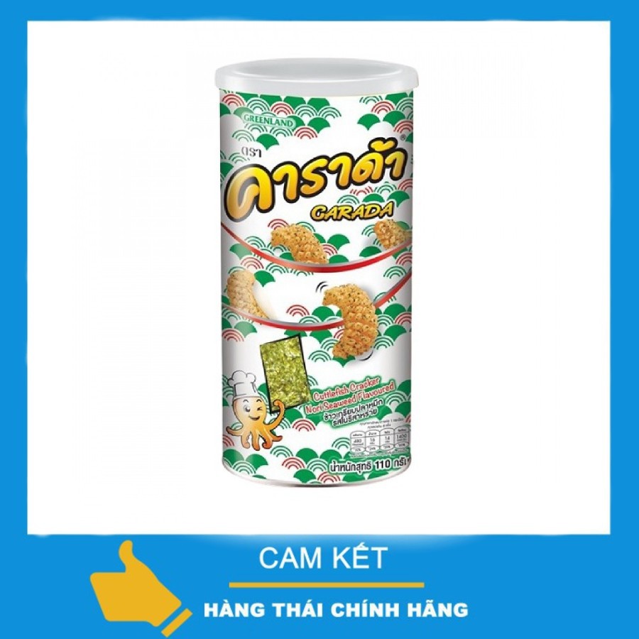 Bánh Snack Mực Vị Rong Biển Carada 110g Thái Lan chính hãng